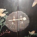 Chinese accent furniture black lacquered dating from 1970