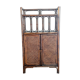Rattan and cane bookshelf shelf