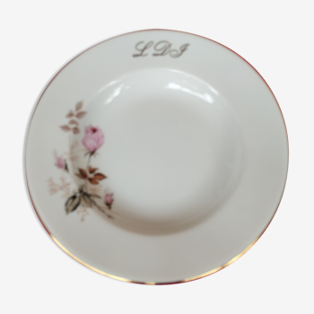 Assiette creuse en porcelaine de Limoges