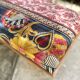 Banc en bois massif de manguier et assise Kantha traditionnel