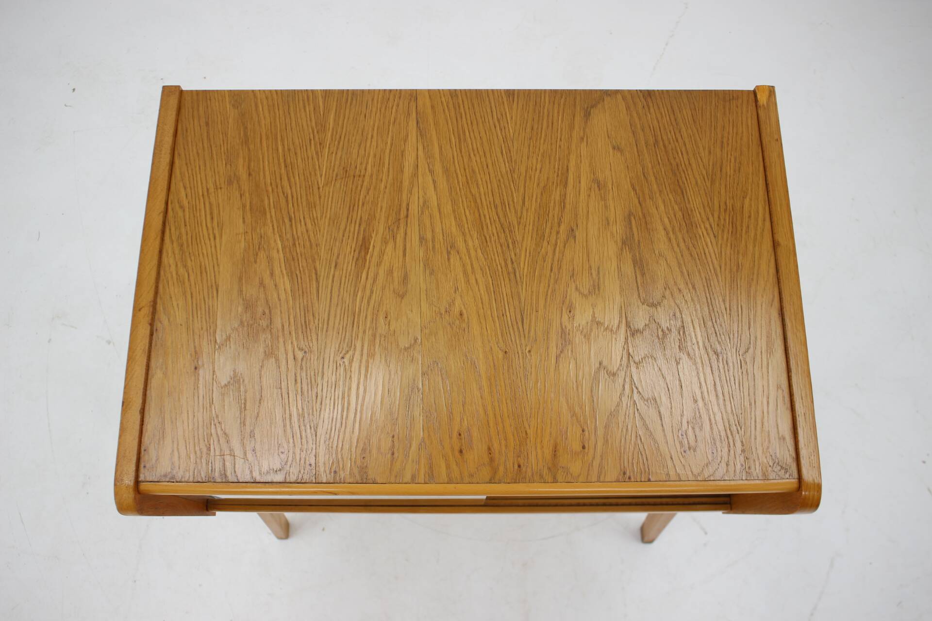 1960s Oak and Glass Cabinet, Czechoslovakia