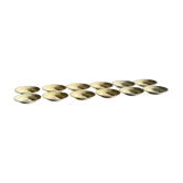 Lot de 12 assiettes creuses beige rose bleue Digoin Sarreguemines anciennes