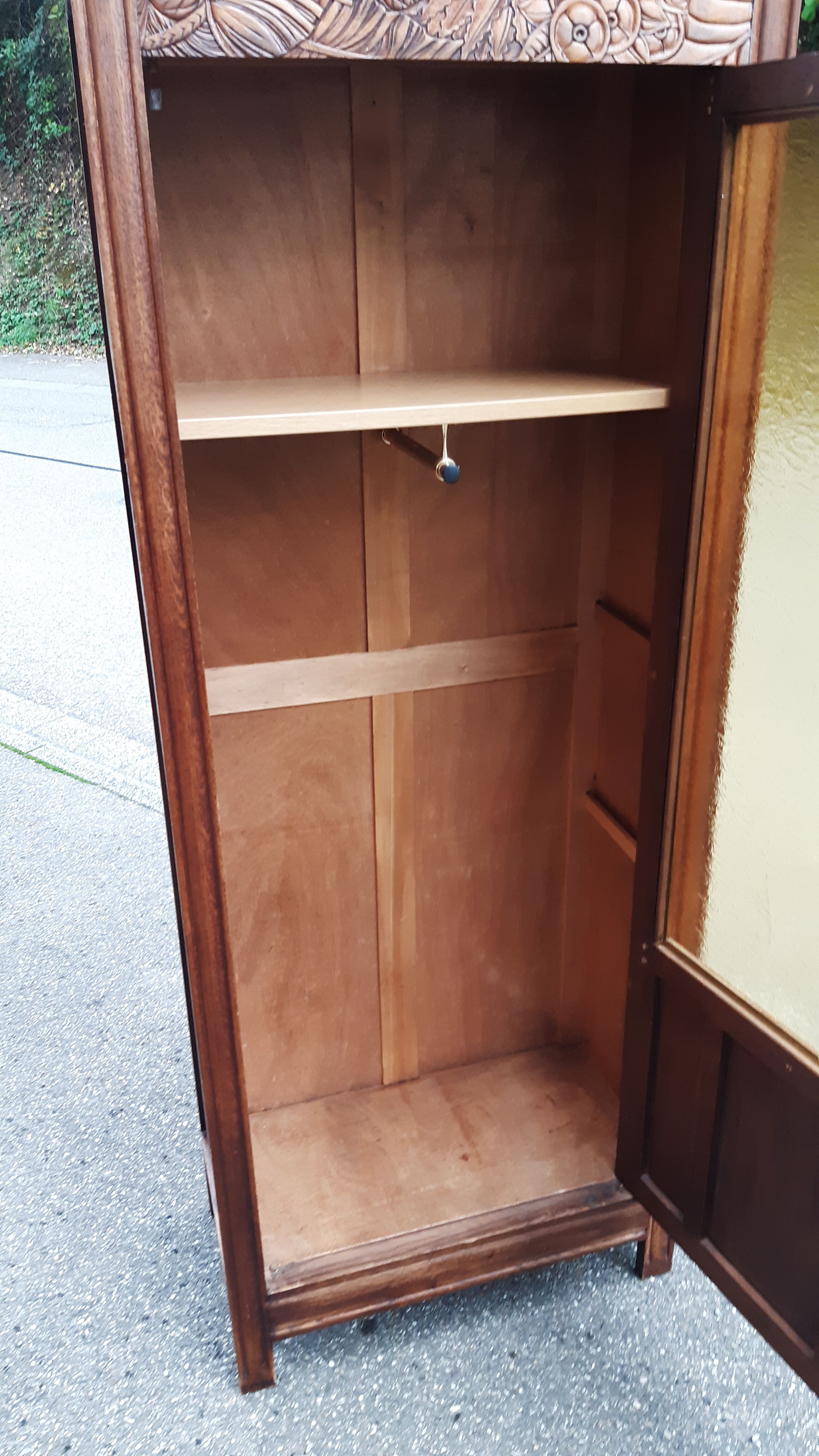 Art Deco glass wardrobe