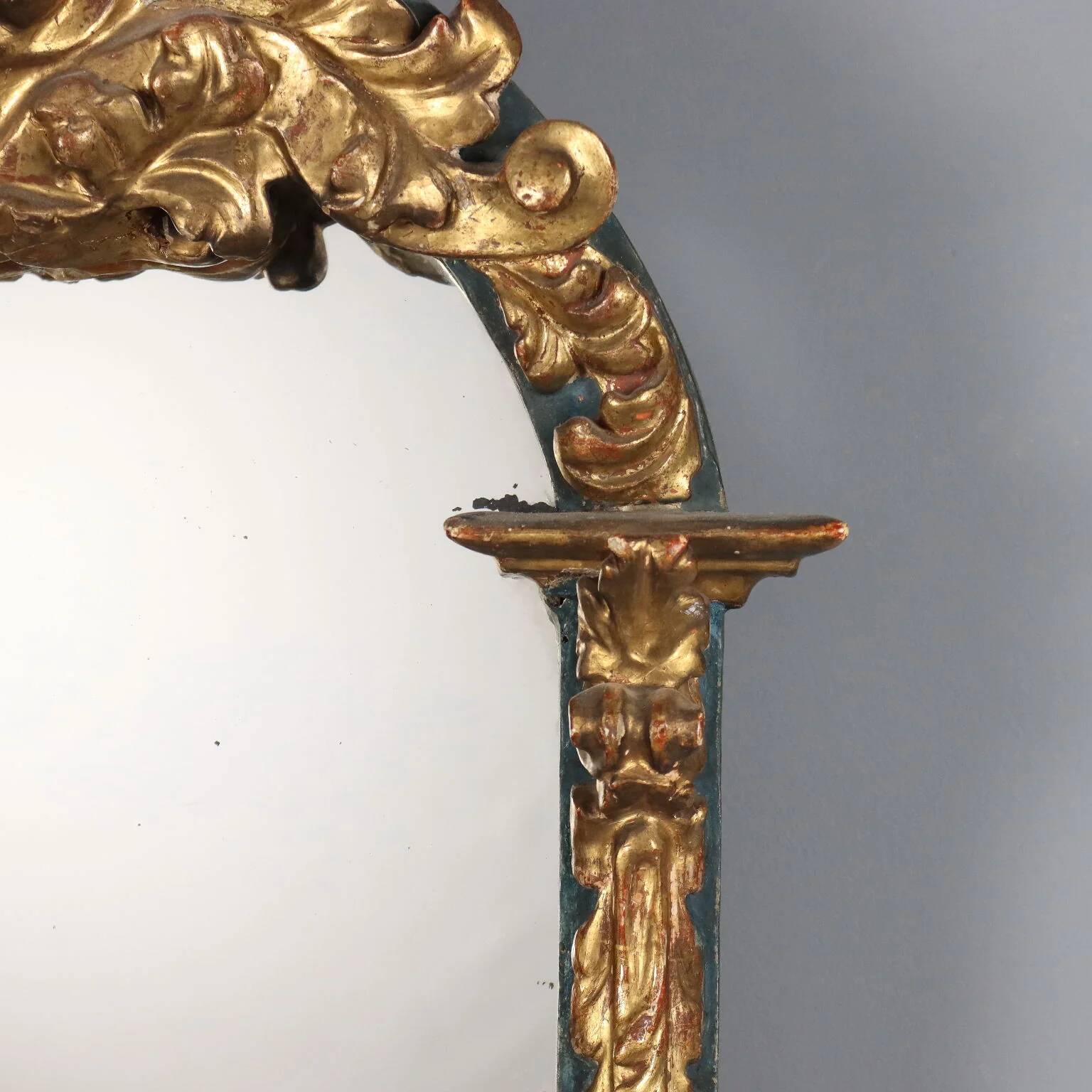 Carved and gilded wooden mirror - Italy 19th century