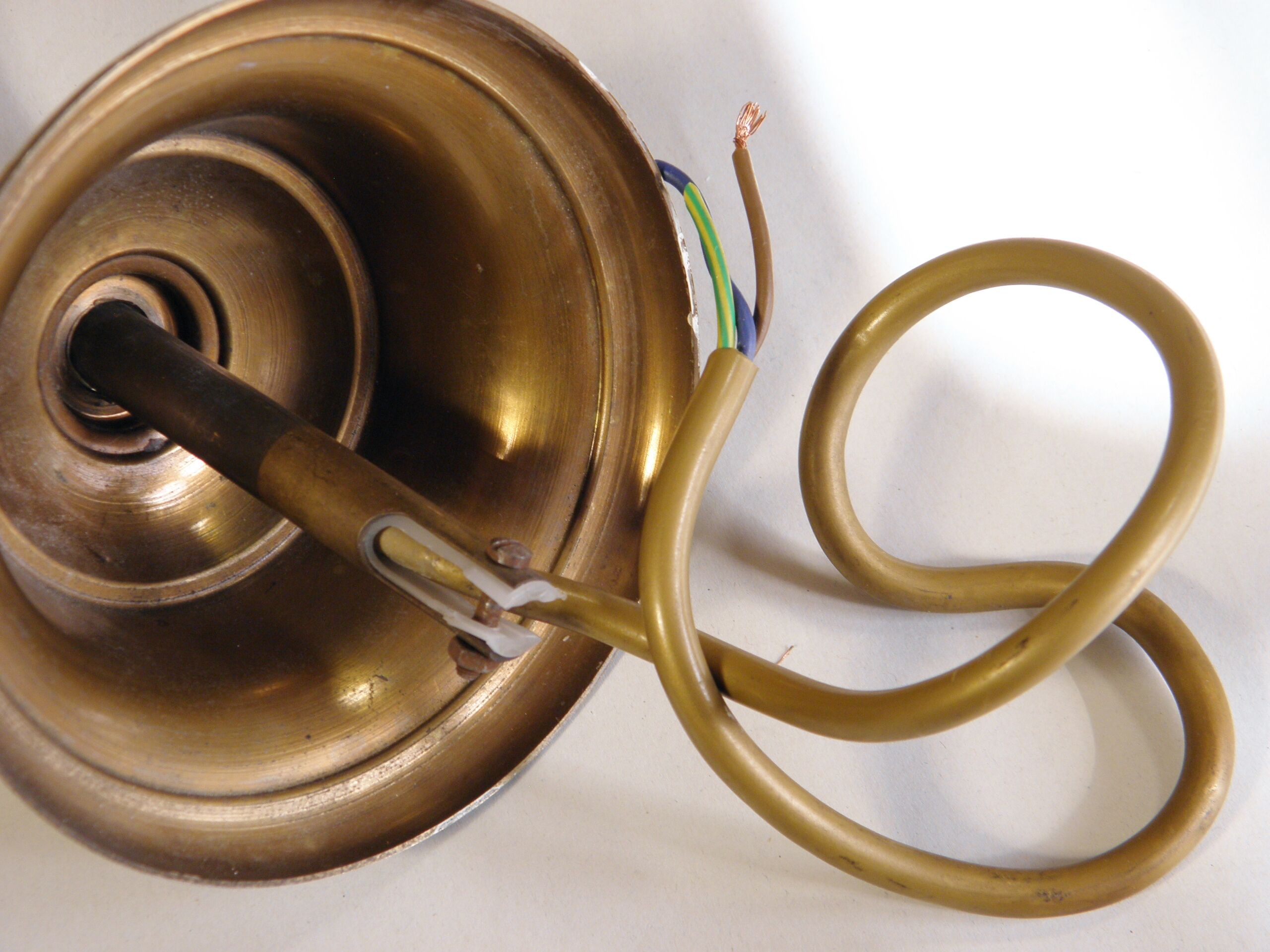 Luster "foliage" brass and gold metal 1970