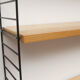 1960s wall unit in ash with 5 shelves, Nisse Strinning