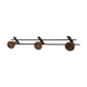 Wooden and metal coat racks, 3 heads, vintage french, 50s