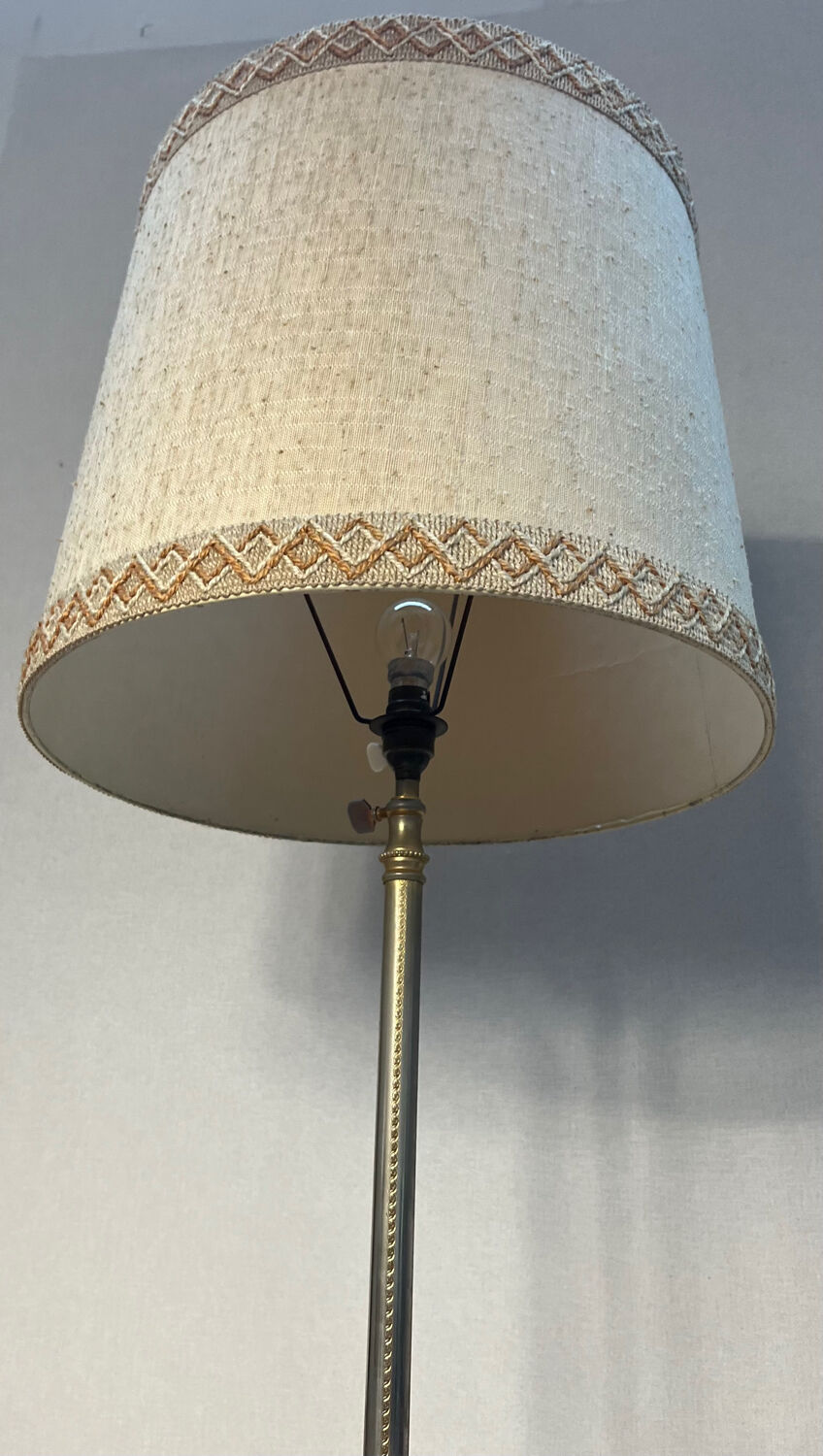 Lampadaire tripode art déco métal réglable