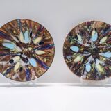 Pair of Lacquered Copper Vide-Poche / Decorative Plates