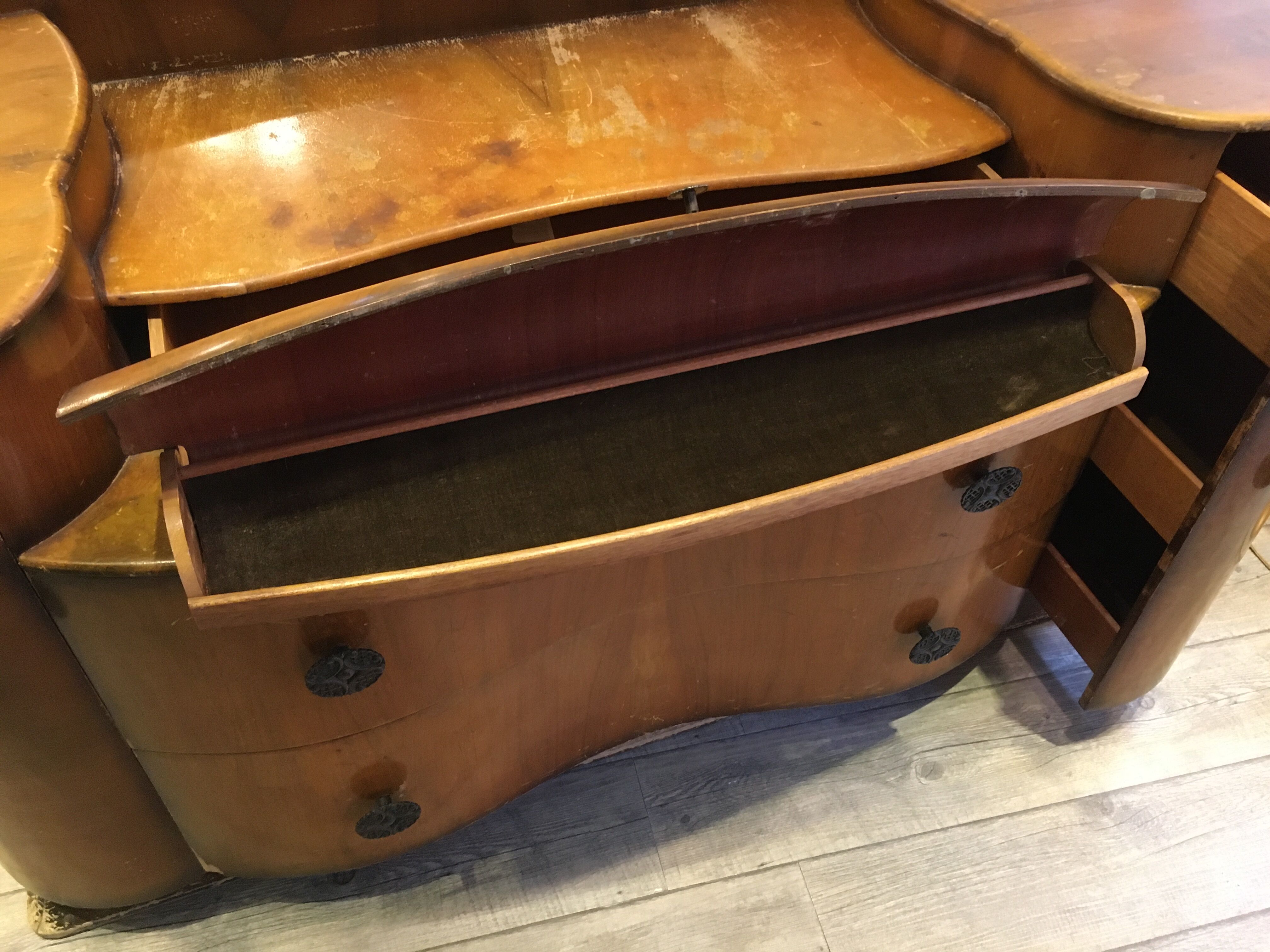 Old English furniture 1930 art deco