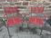 Pair of scoubidou armchairs