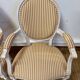 Paire de fauteuils médaillon style Louis XVI