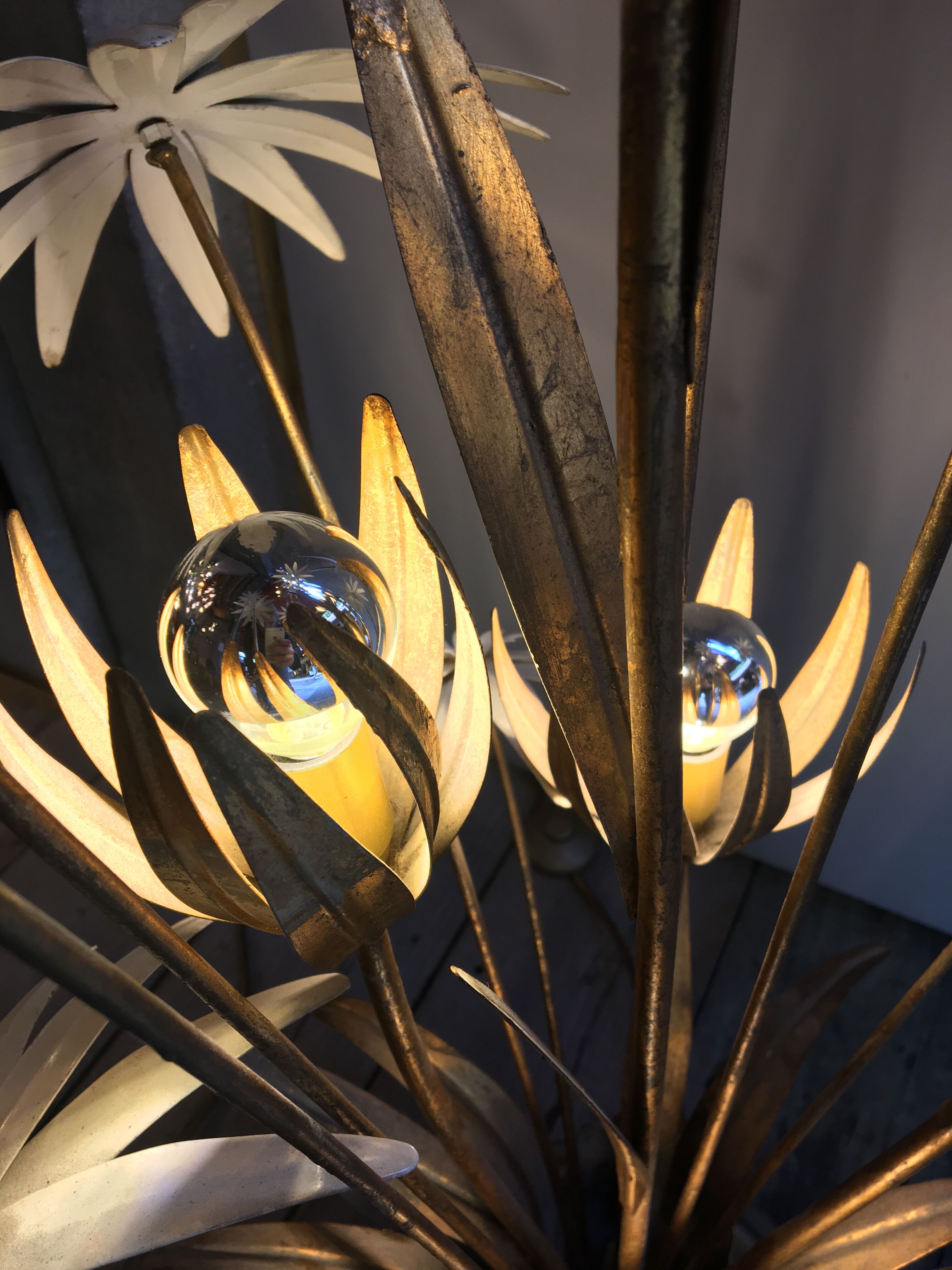 Lampadaire floral Hans Kögl, 1970