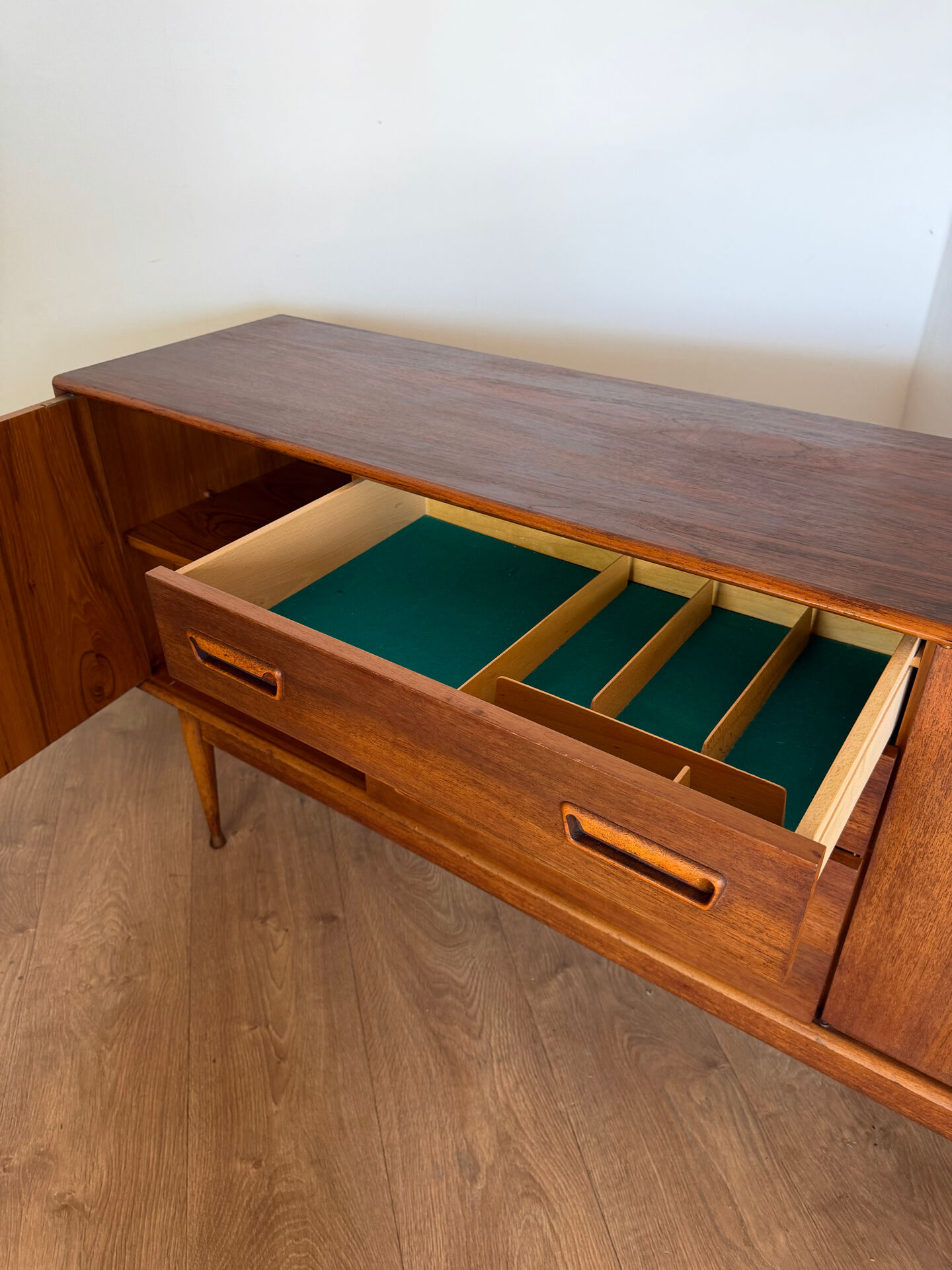 Superb Scandinavian teak sideboard from the 1960s.