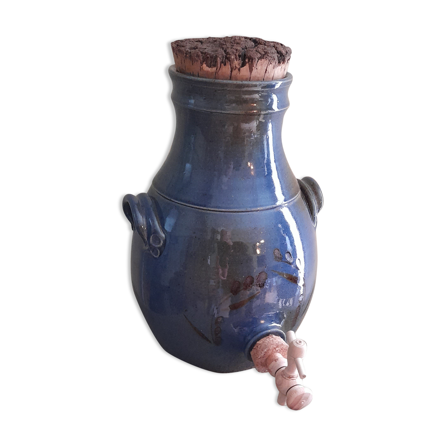 Vinegar in enamelled sandstone signed