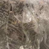 Sheets of frosted glass of Murano of Mazzega 1960 chandelier
