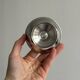 Set of 6 silver stainless steel dessert bowls