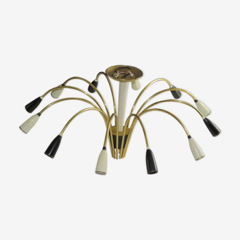 Candlestick 12 branches, spider 1950s design