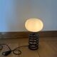 Blue spring lamp 70's + opaline