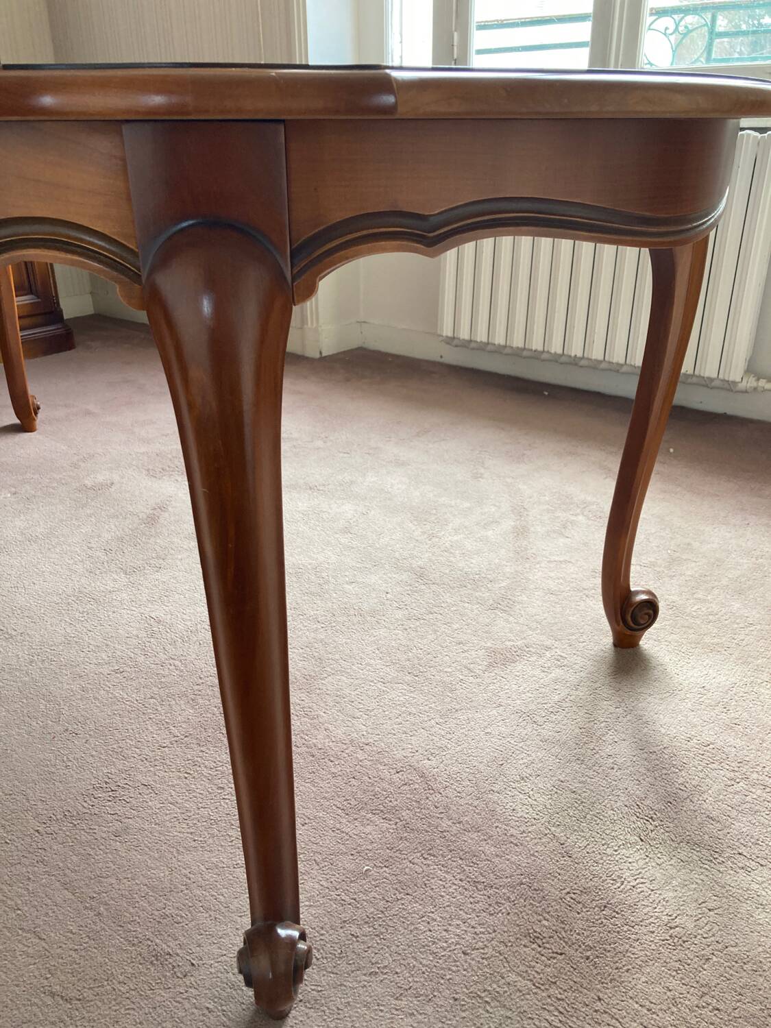 Louis XV style cherry wood table