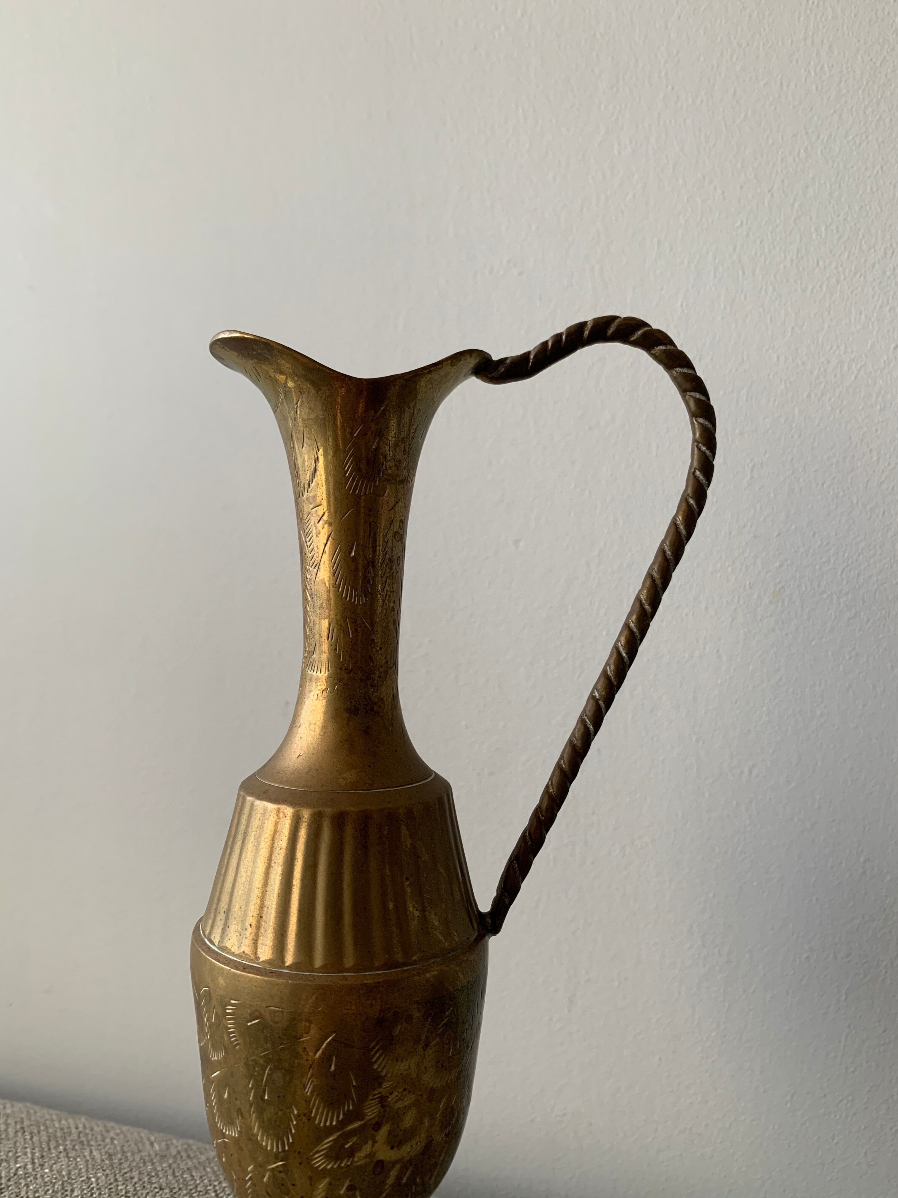 Vintage brass vase