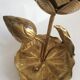 Table lamp "lotus flower" style hollywood regency