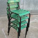 Lot de 4 chaises de jardin empilables