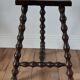 Stool vintage tripod wooden plant beaded feet