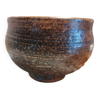 Vide-poche vase en grès pyrité