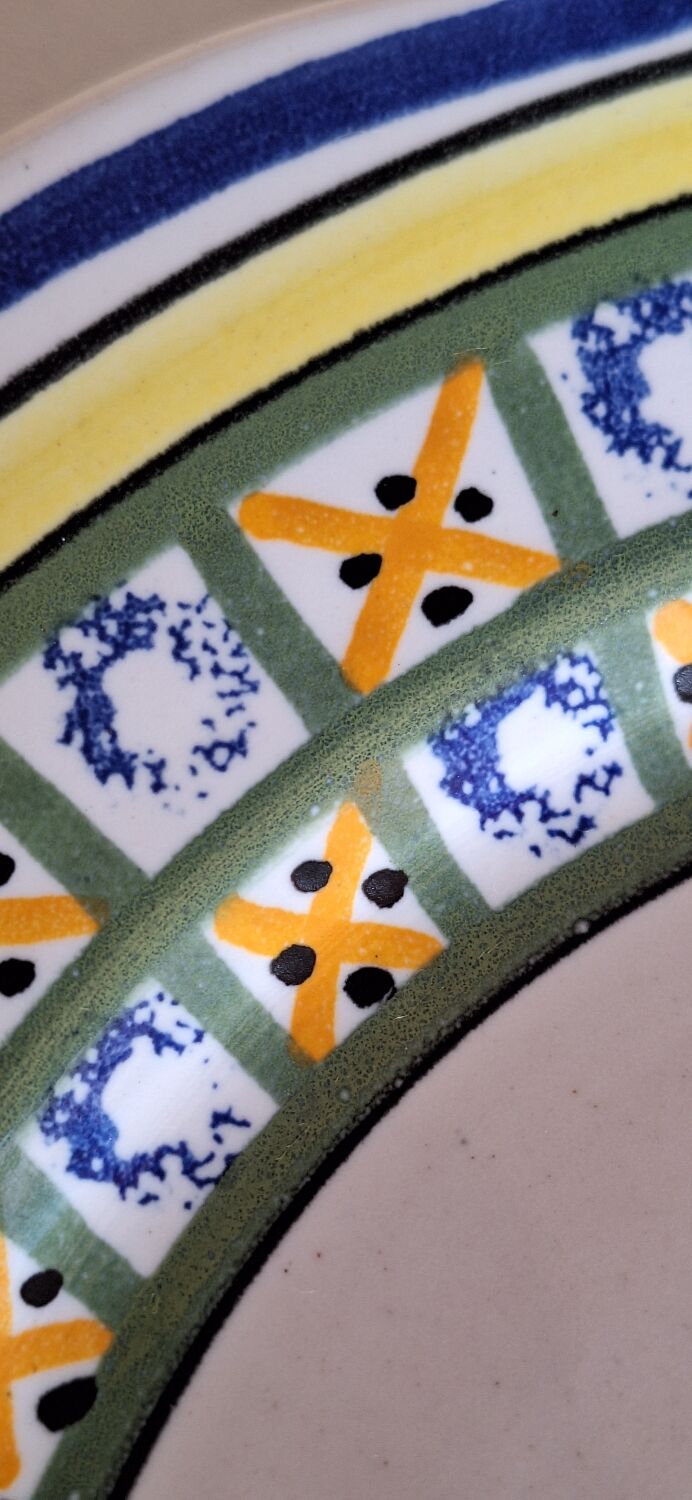 Vintage henriot quimper plate