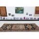Vintage Turkish Oushak handmade wool cotton tan runner rug 114x285