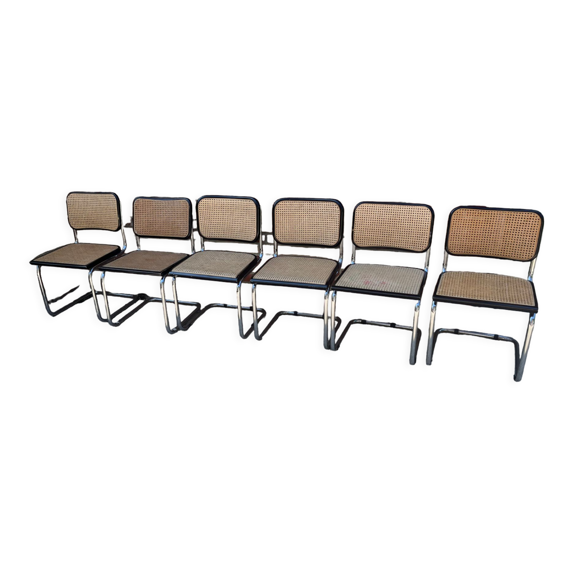 Set of 6 Breuer B32 chairs
