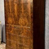 Secretary from the Lois Philippe period / Restoration in mahogany and maple circa 1820
