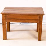 Bedside table - side table in natural burmese teak