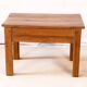 Table de chevet d'appoint en teck birman naturel