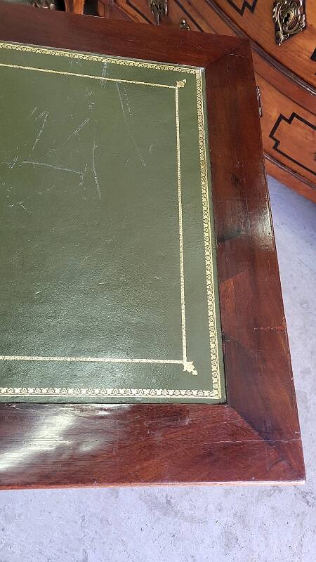 SMALL WRITING DESK WITH 1 DRAWER IN MAHOGANY