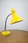 Adjustable Desk Lamp in Yellow Painted Metal and Chrome-Plated Spiral Arm from TEP, 1970s