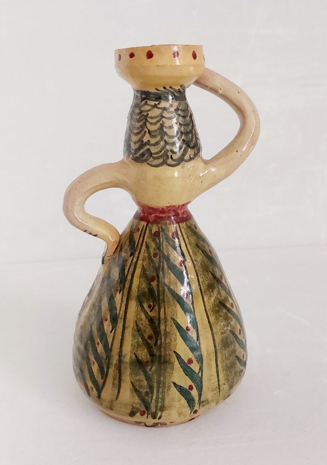 Old terracotta candle holder Germany