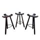 Set of 3 Vintage Spanish Brutalist Marbella Stools