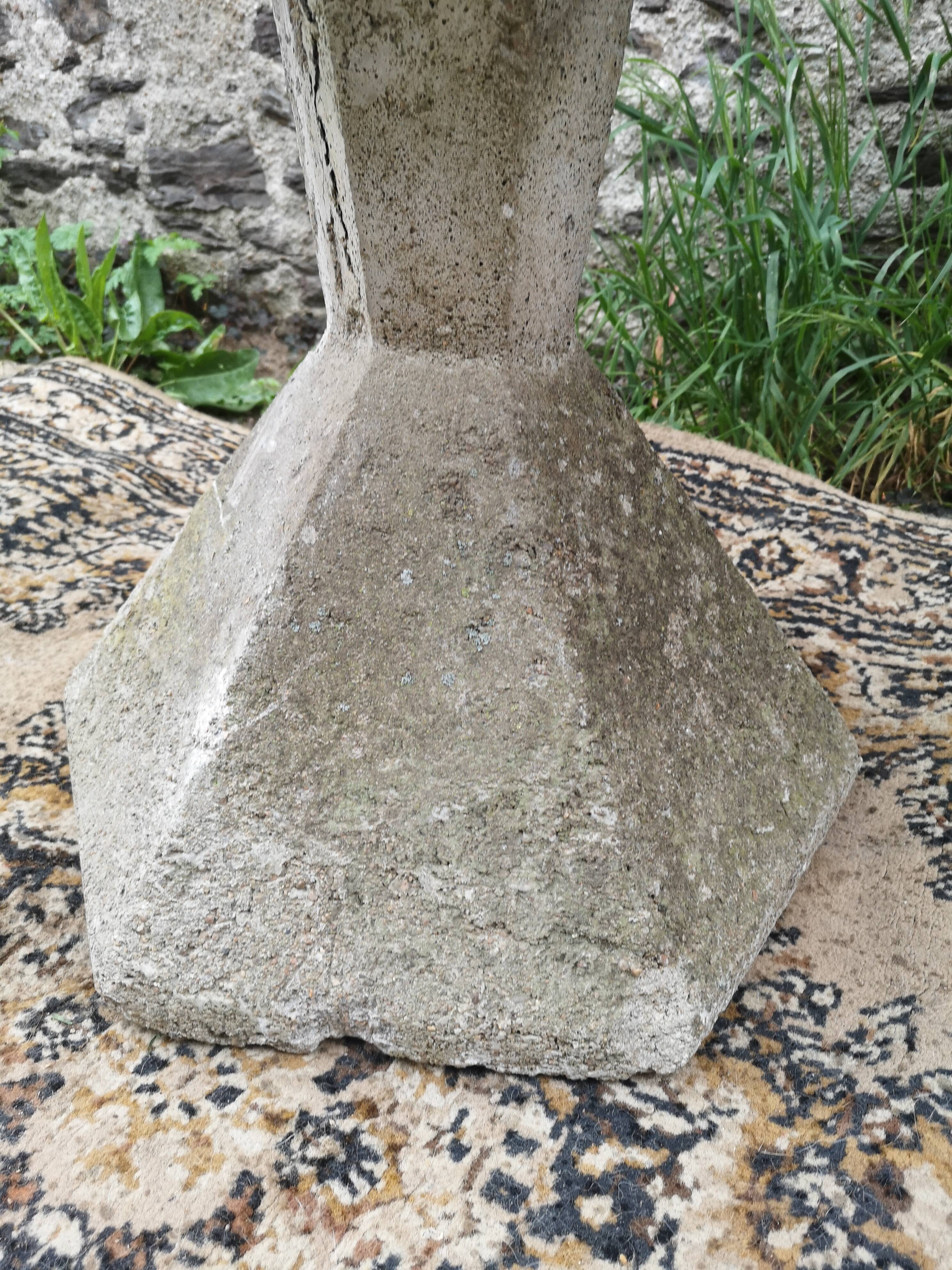 Design hexagonal concrete table