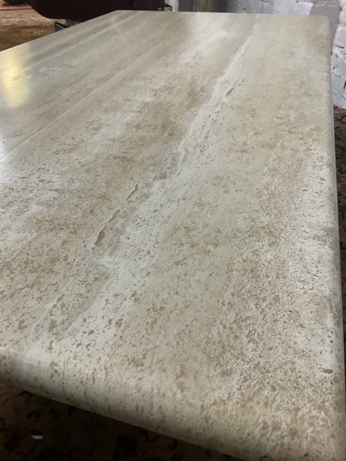 Travertine coffee table from the 70s