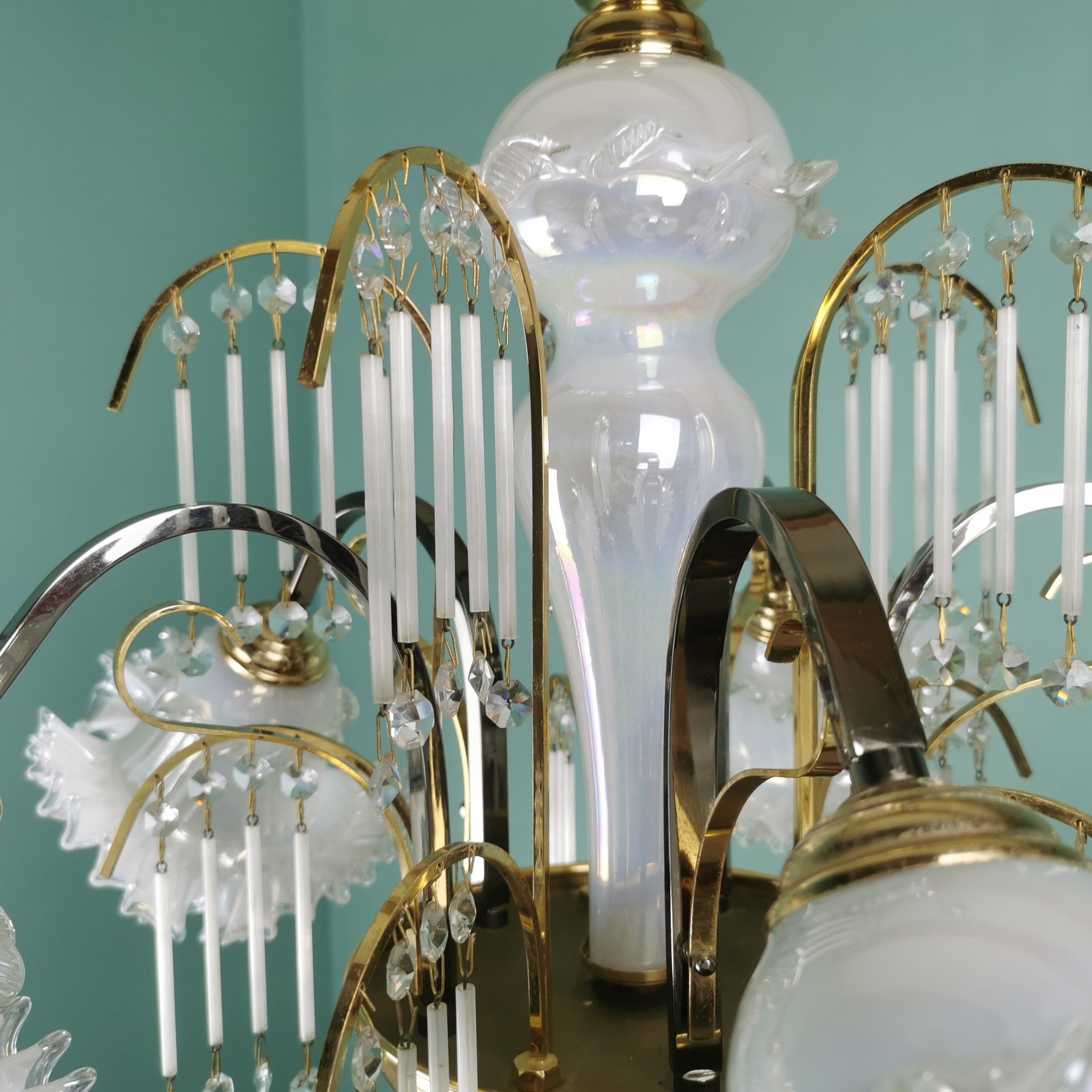 Italian murano glass chandelier