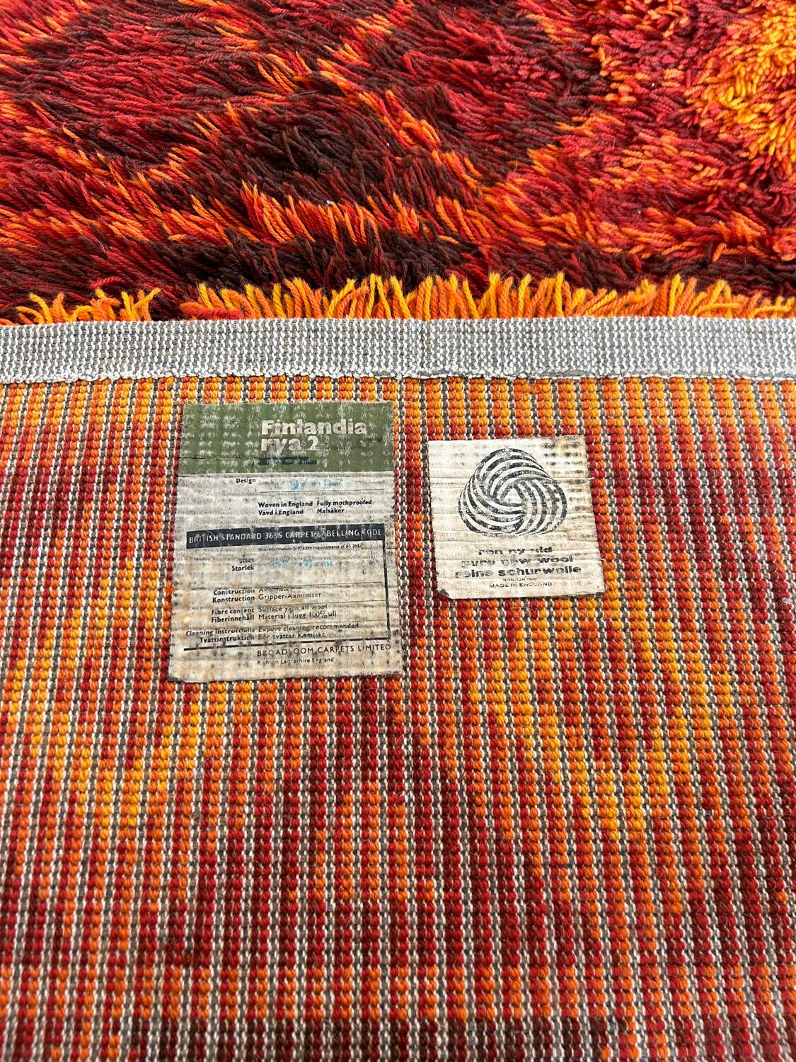 Pop Art rug 60s/70s Finlandia