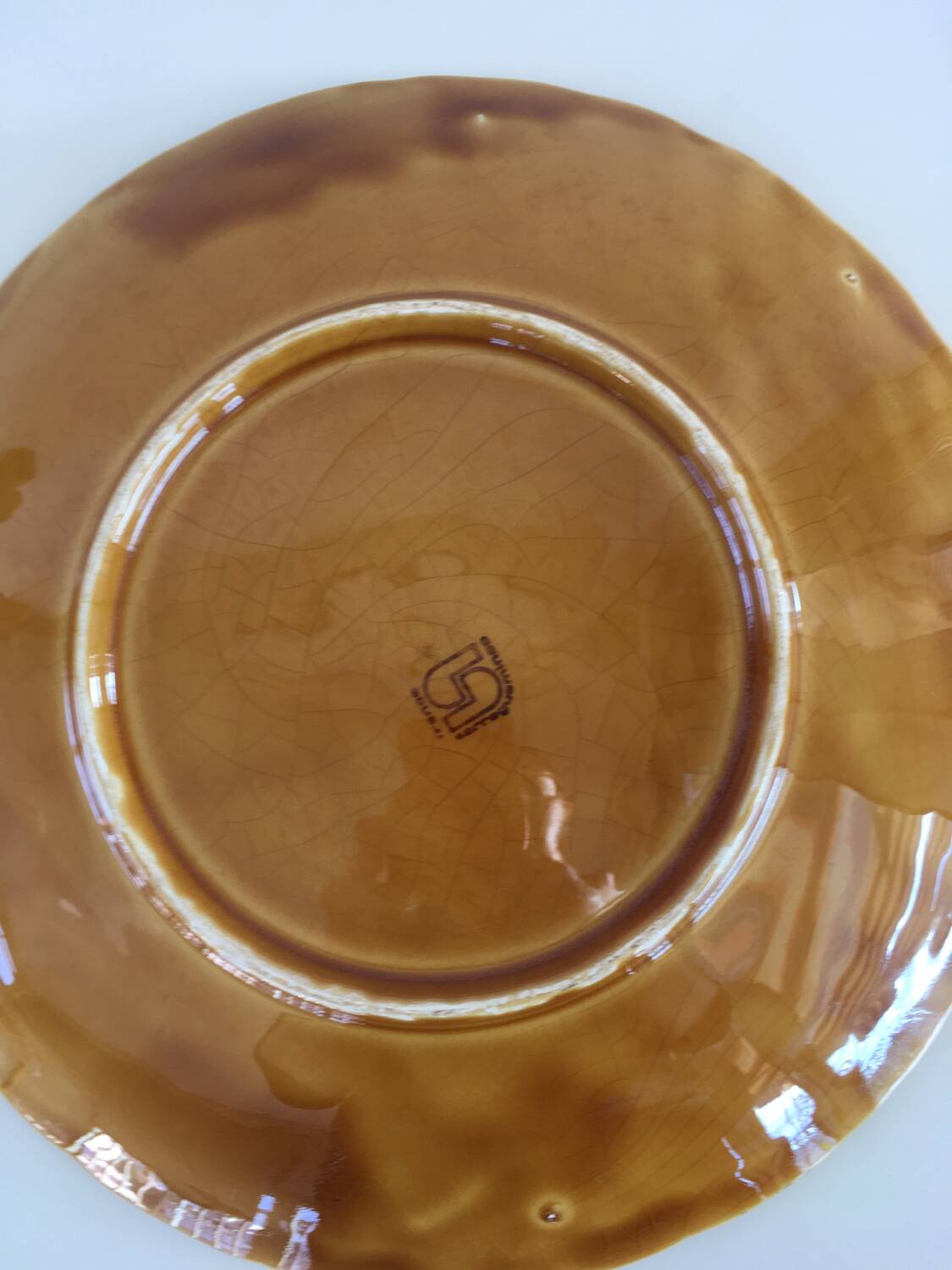 Sarreguemines barbotine dish