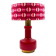 Space Age red glass table lamp, Italy 1960s