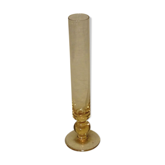 Orange glass soliflore vase