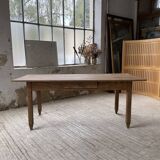 1950s oak butcher's farm table