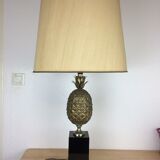 Golden pineapple lamp house Le Dauphin 70s