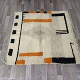 Handmade Moroccan wool rug, size 140 x 260 cm