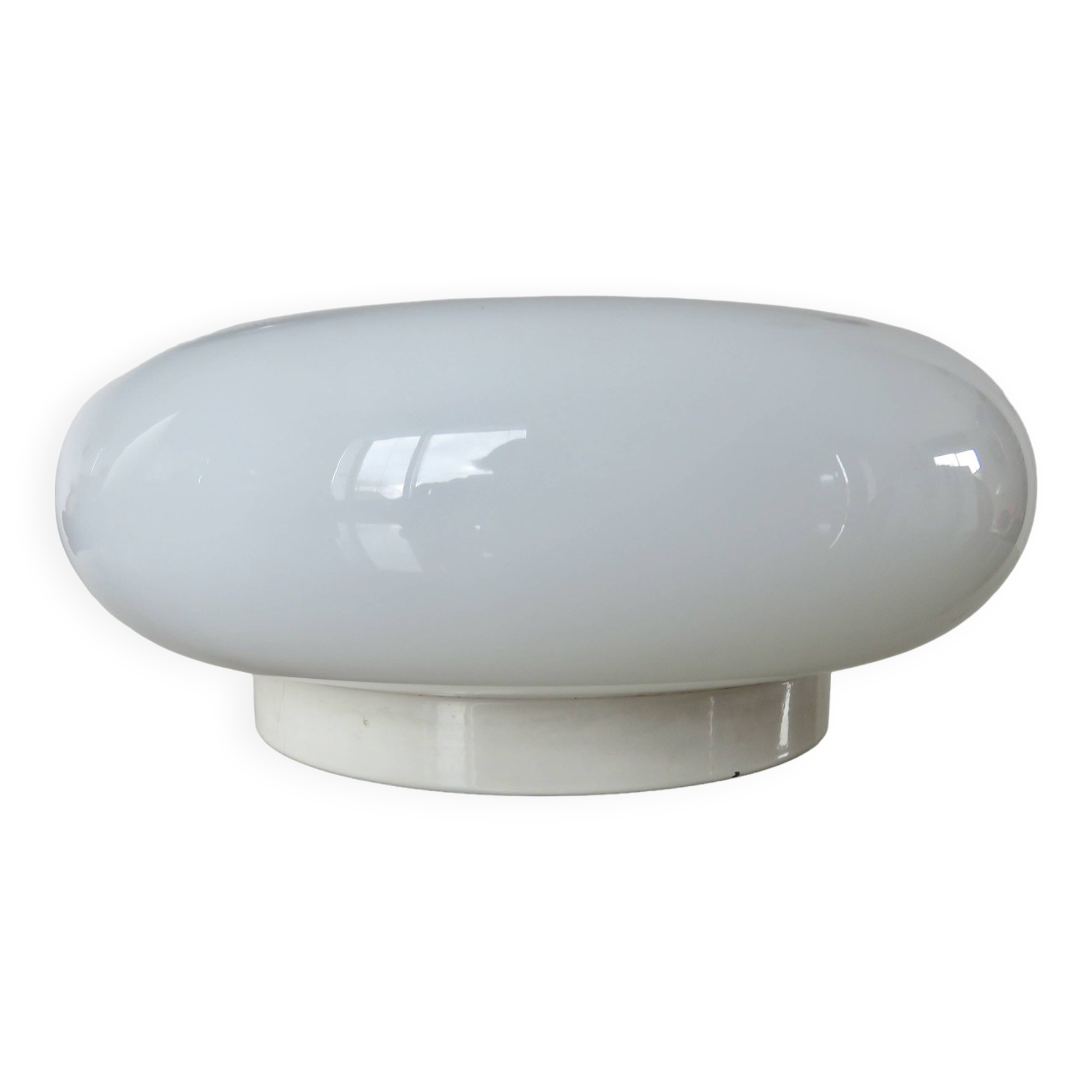 "parscot" ceiling light "gamma" model in opaline 60s 70s